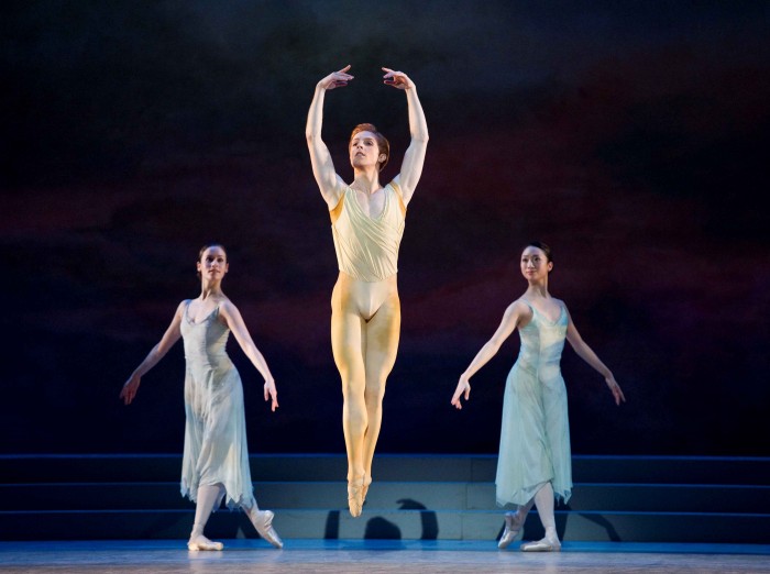 Steven McRae and artists of The Royal Ballet in The Royal Ballet’s Rhapsody. ©ROH/Tristram Kenton, 2011