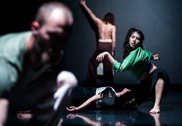 Predstavenie Divadla Štúdio tanca. Súčasťou festivalu mali byť tanečné vystúpenia, workshopy či diskusie. Autor: Jakub Čajko