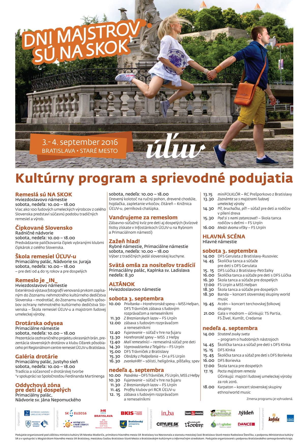 Dni Majstrov 2016 - Program