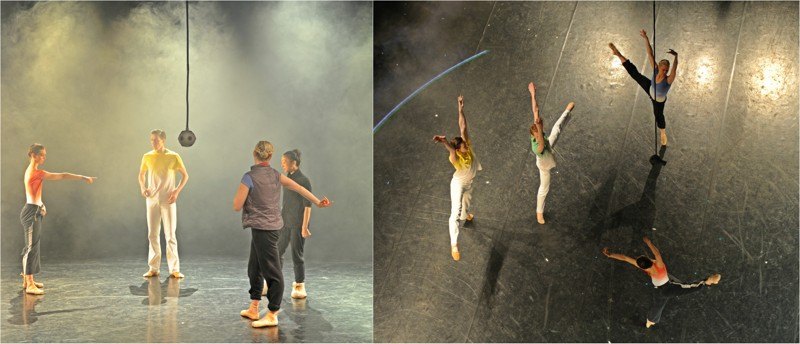 skúška choreografie / Viola Mariner, Andrej Szabo, Reona Sato, Chelsea Andrejić / Autor foto: Alena Klenková