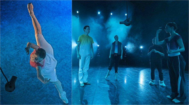 zo skúšky pred nakrúcaním videa, foto 1: Viola Mariner / foto 2: Andrej Szabo, Chelsea Andrejić, Reona Sato, Viola Mariner / Autor foto: Peter Brenkus